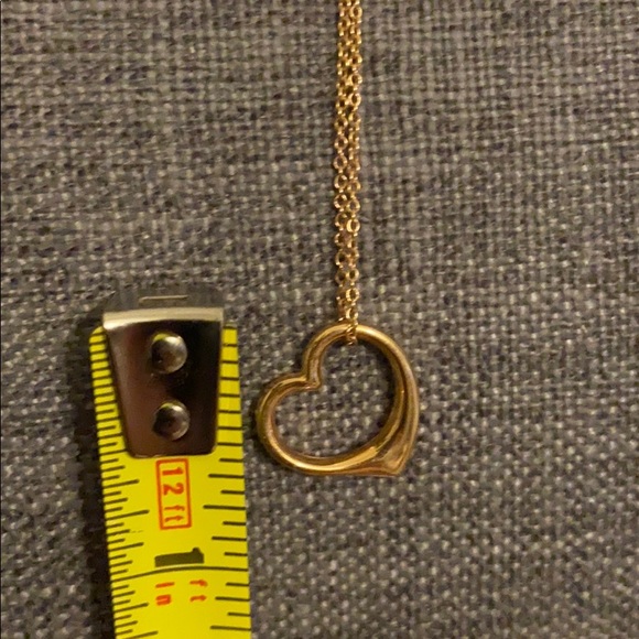 Solid Rose Gold heart and chain 14k - Picture 3 of 8